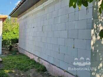Отделка фасада метал. сайдингом в г. Киев