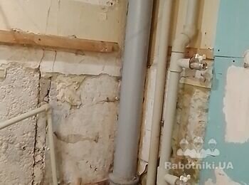 Замена стояка канализации на пластиковый