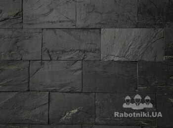 Укласти сланець на стіну (фасад) 50 м2