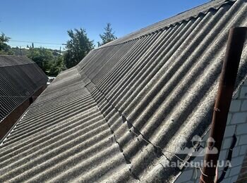 Перекриття даху, підливка фундаменту і відмостка