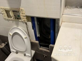 Ремонт у санвузлі після заміни стояків