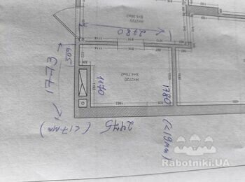 Укладання плитки у ванній 4.5 КВ.м після машинної штукатурки