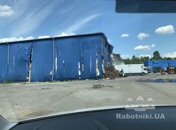 Демонтаж профнастила, перегородок из газоблока, металлоконструкций.