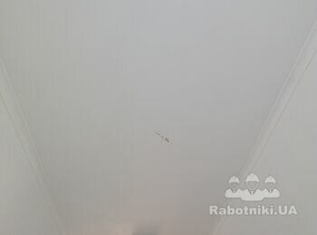 Ремонт гипсокартона, вмятина