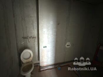 Ремонт в ванній кімнаті (новобудова) + окрема задача по умивальнику