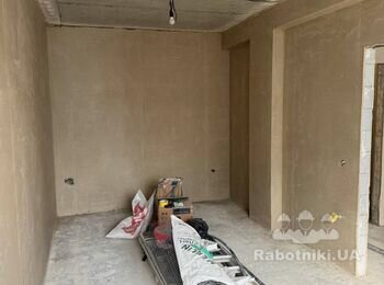 Демонтаж перегородки, зведення нової стіни, електрика та штукатурка