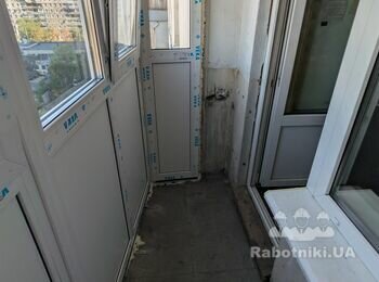 Внутрішнє оздоблення та ремонт двох балконів під ключ (після встановле