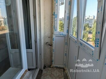 Внутрішнє оздоблення та ремонт двох балконів під ключ (після встановле