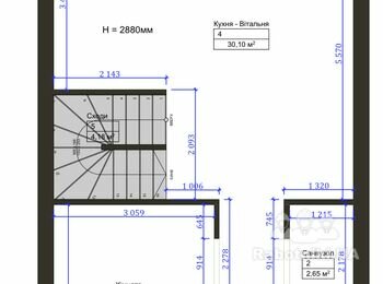 Штукатурка дуплексу 95 метрів. По стінах 382 м2