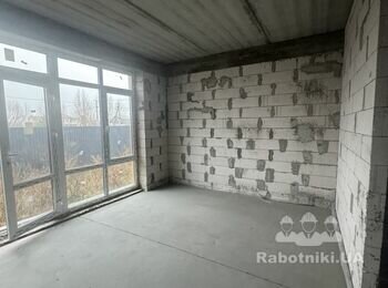 Штукатурка дуплексу 95 метрів. По стінах 382 м2