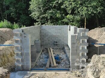 Кладка газоблоку на будівництві таунхаусів