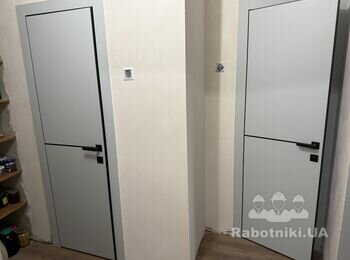Відкоси на балконний блок + затірка