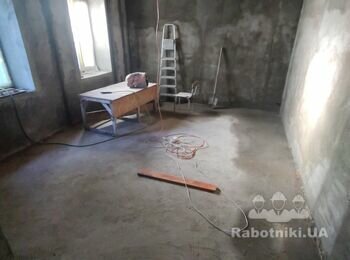 Частичное снятие черновой стяжки