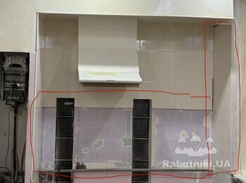 Розпил та шліфування плитки 60*120 та можливе укладання 3 м.п.