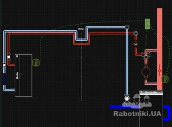 Косвенный бойлер + газовый котёл.