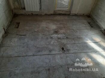 Влаштування стяжки підлоги в кімнаті 10 м2 на Оболоні