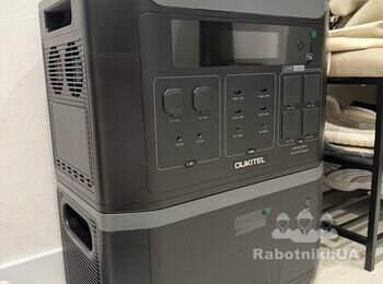 Підключення зарядної станції Oukitel через перемикач 1-0-2 та 2 розето