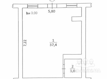 Натяжна стеля 40м2