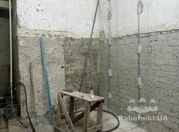 Ремонт помещения раздевалки с душевой 60м2