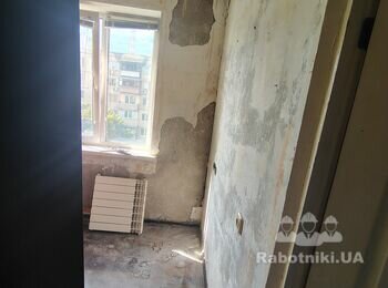 Підготовка стін та поклейка шпалерів (3 кімнати)