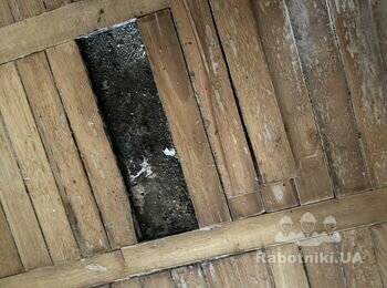Локальний ремонт старого паркету