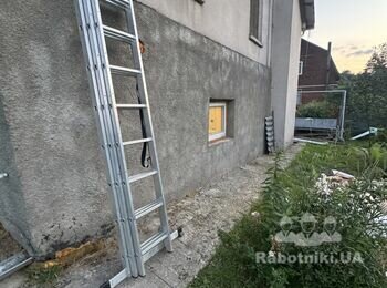 Утеплення пінопластом 140кв з покраскою. Можливо зразу зробити підшиву
