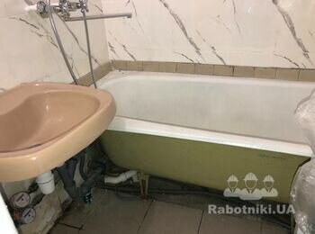 ТРОЄЩИНА Покрити акрилом ванну, демонтаж та встановлення раковини