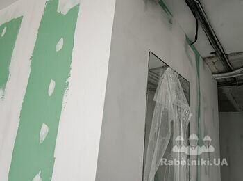 Пофарбувати стіни 190м2 (по підлозі), дефектовка дверні відкоси