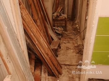 Заливка 16м2 стяжки керамзитом поверх плит перекриття