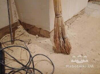 Заливка 16м2 стяжки керамзитом поверх плит перекриття
