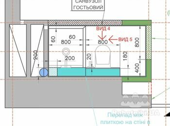 Укладка плитки в 2 санвузлах