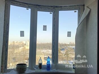 Зробити укоси на вікна.