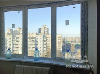 Зробити укоси на вікна.