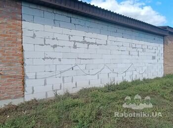Фасад одноповерхового будику