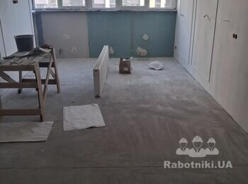 Залити підлогу .