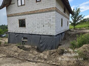 Бетонна відмостка с. Рославичі