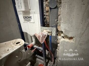 Обшивка інсталяції гібсокартоном