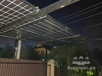 Переробити навіс під сонячні панелі (56 m2)