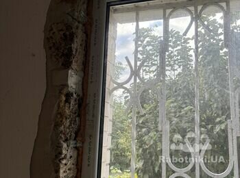 Штукатурка укосів 15 вікон