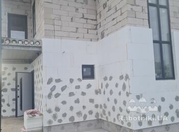 Утеплення фасаду з покриттям баранчик