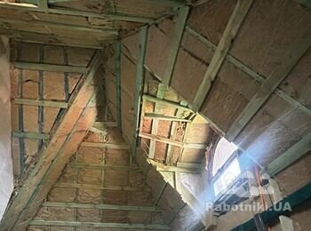 Доутеплення даху мінеральною ватою (100 м) + паробарєр (Слобожанська