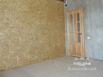 Укласти плити OSB 10 мм на готову основу з дошки 50 мм 90 кв.м.
