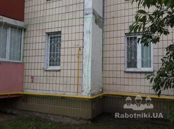 Утепление фасада на 10 этаже