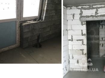 Перенос стен (газоблок, шлакоблок)