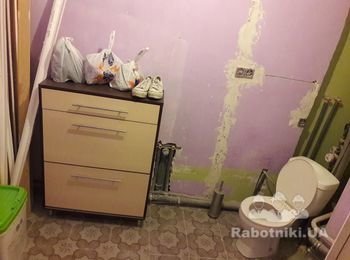 Укладка плитки (стены+пол)