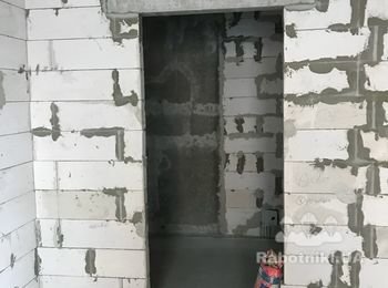 Перенос дверного проема газоблок.