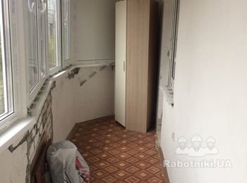 Затягнути фінішем стіни, стелю лоджії, покраска