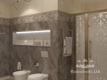Укладка плитки в санузле
