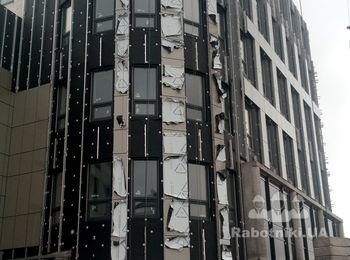 Монтаж вентилируемого фасада, композит.