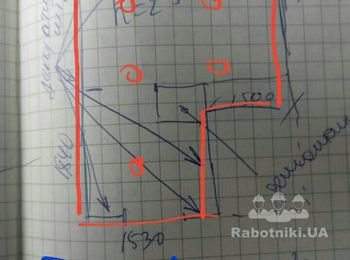 Натяжной потолок белый сатин (эконом вариант - офис)